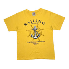 Load image into Gallery viewer, Vintage 90’s YATCH CLUB “Nautical Trading” Sailing Spellout Graphic T-Shirt
