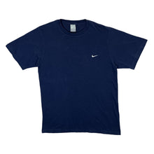 Load image into Gallery viewer, Early 00&#39;s NIKE Classic Mini Swoosh Logo Navy Blue Short Sleeve T-Shirt
