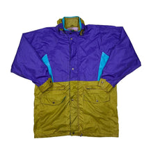 Load image into Gallery viewer, Vintage OCEAN SPRAY Bold Colour Block Festival Waterproof Windbreaker Cagoule Jacket
