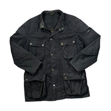 Load image into Gallery viewer, BARBOUR INTERNATIONAL Corduroy Collar Faded Black Zip Jacket
