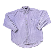 Load image into Gallery viewer, COTTON TRADERS Classic Purple Corduroy Cord Long Sleeve Cotton Shirt

