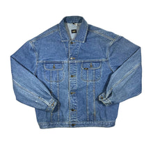 Load image into Gallery viewer, Early 00&#39;s LEE RIDERS Classic Blue Denim Trucker Jacket
