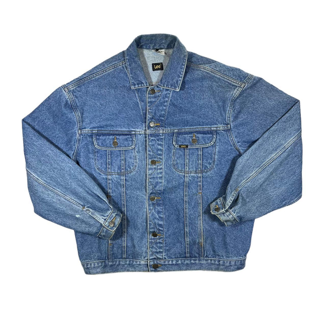 Early 00's LEE RIDERS Classic Blue Denim Trucker Jacket