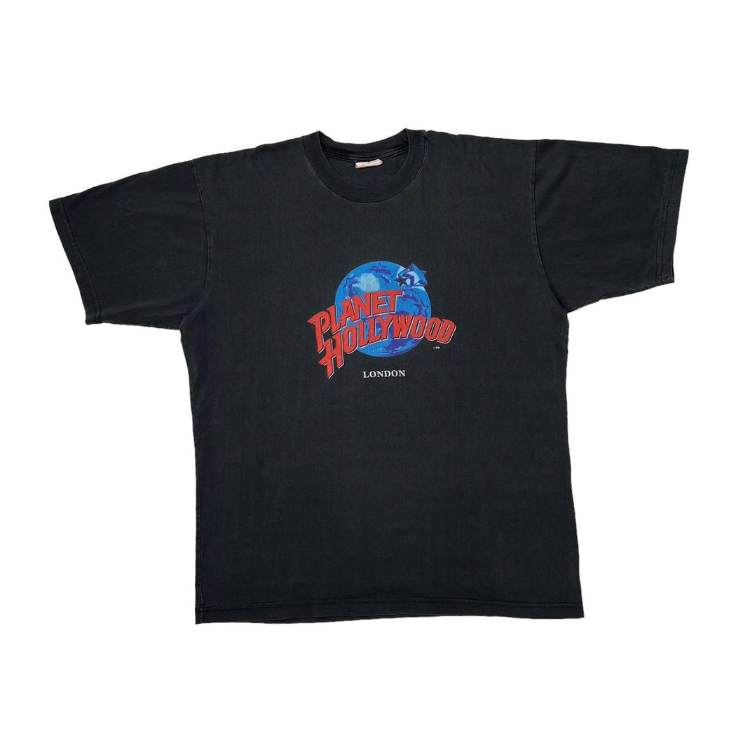 Vintage 90’s PLANET HOLLYWOOD “London” Souvenir Logo Spellout Graphic T-Shirt