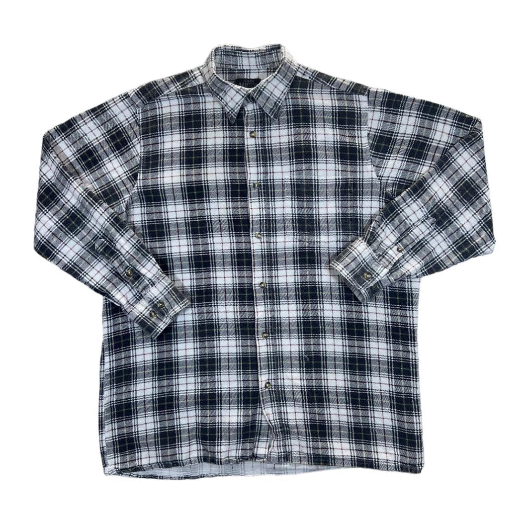 Vintage 90's JOHN MEREDITH Lumberjack Plaid Check Long Sleeve Flannel Shirt