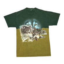 Load image into Gallery viewer, Vintage POLAR GRAPHICS USA Wolf Animal Wildlife Nature Graphic Tie Dye T-Shirt
