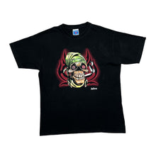 Load image into Gallery viewer, Vintage SAFON &quot;Mallorca&quot; Gothic Biker Smoking Skull Skeleton Graphic T-Shirt
