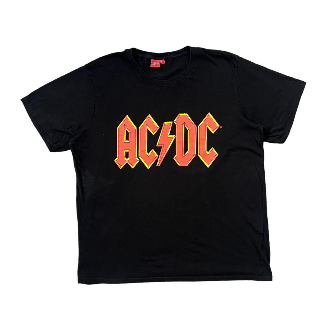 AC/DC Classic Logo Spellout Graphic Hard Rock Band T-Shirt