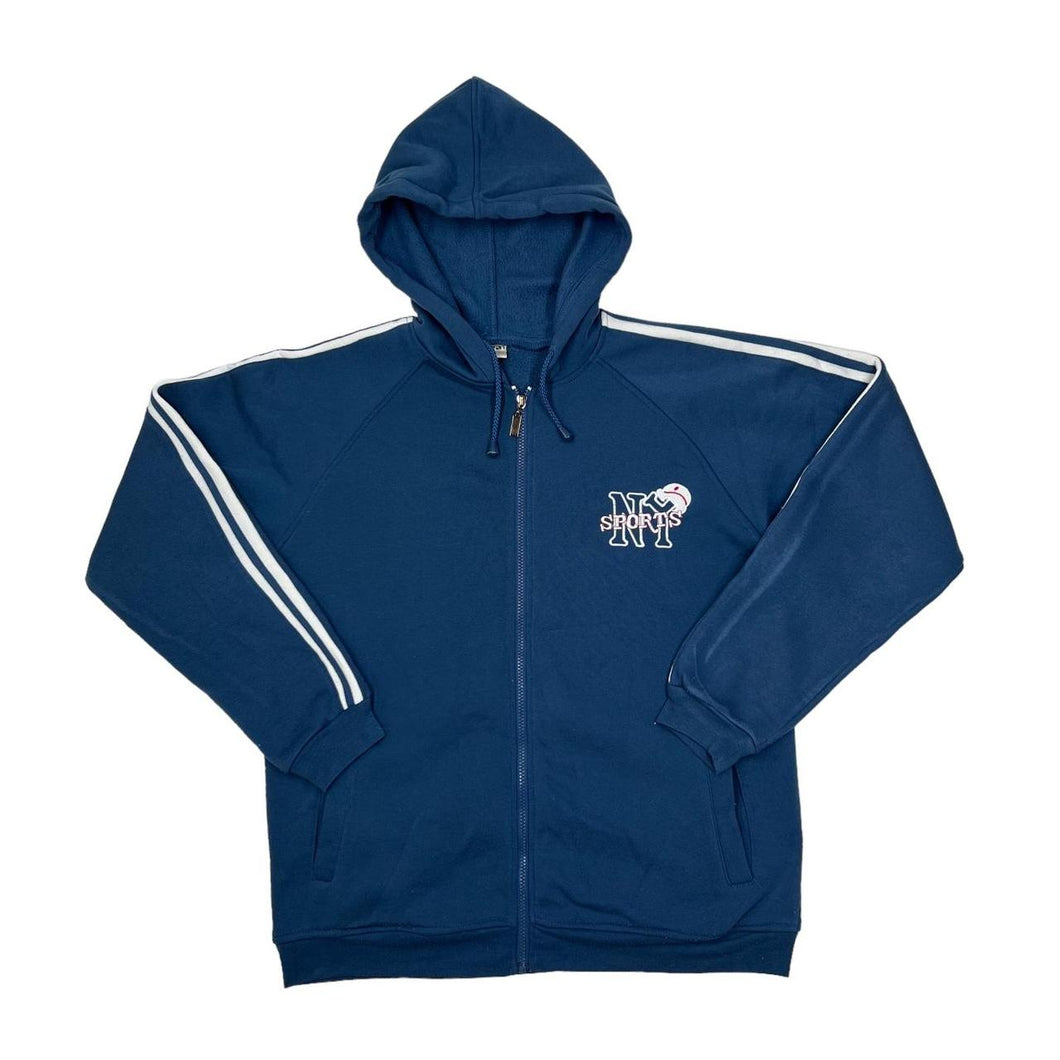 Early 00’s NEW YORK SPORTS Embroidered Logo Zip Hoodie