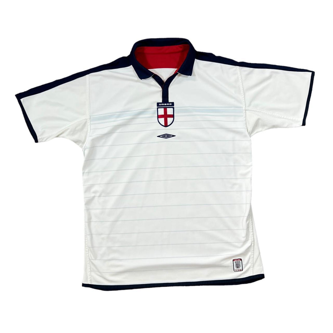 Vintage UMBRO ENGLAND 2003/2005 Football Embroidered Emblem Reversible Football Shirt Jersey