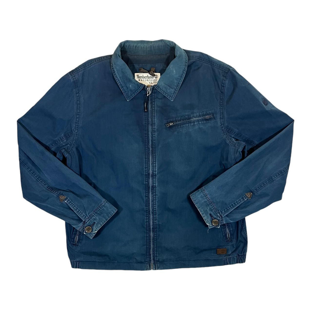 Early 00's TIMBERLAND Classic Blue Zip Bomber Jacket