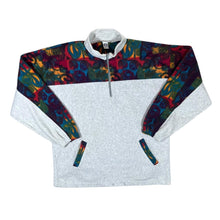 Load image into Gallery viewer, Vintage 90&#39;s C&amp;A Abstract Patterned Colour Block 1/4 Zip Pullover Fleece Sweatshirt
