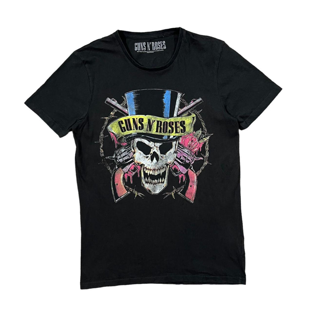 GUNS N ROSES Classic Graphic Logo Spellout Hard Rock Glam Metal Band  T-Shirt