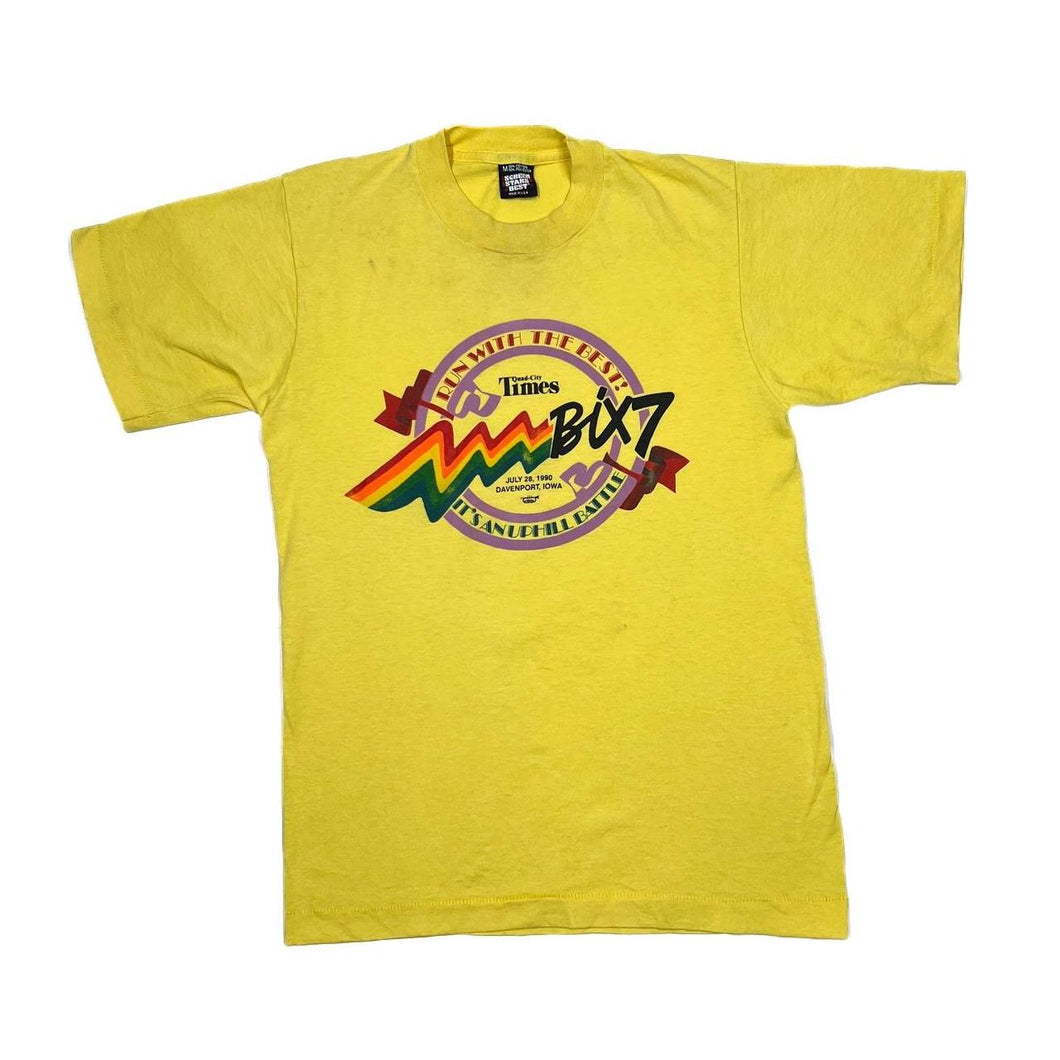 Vintage Screen Stars (1990) RUN WITH THE BEST “Davenport, Iowa” Single Stitch T-Shirt