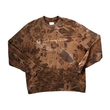 Load image into Gallery viewer, CHAMPION Elite Classic Embroidered Big Logo Spellout Tie Dye Crewneck Sweatshirt
