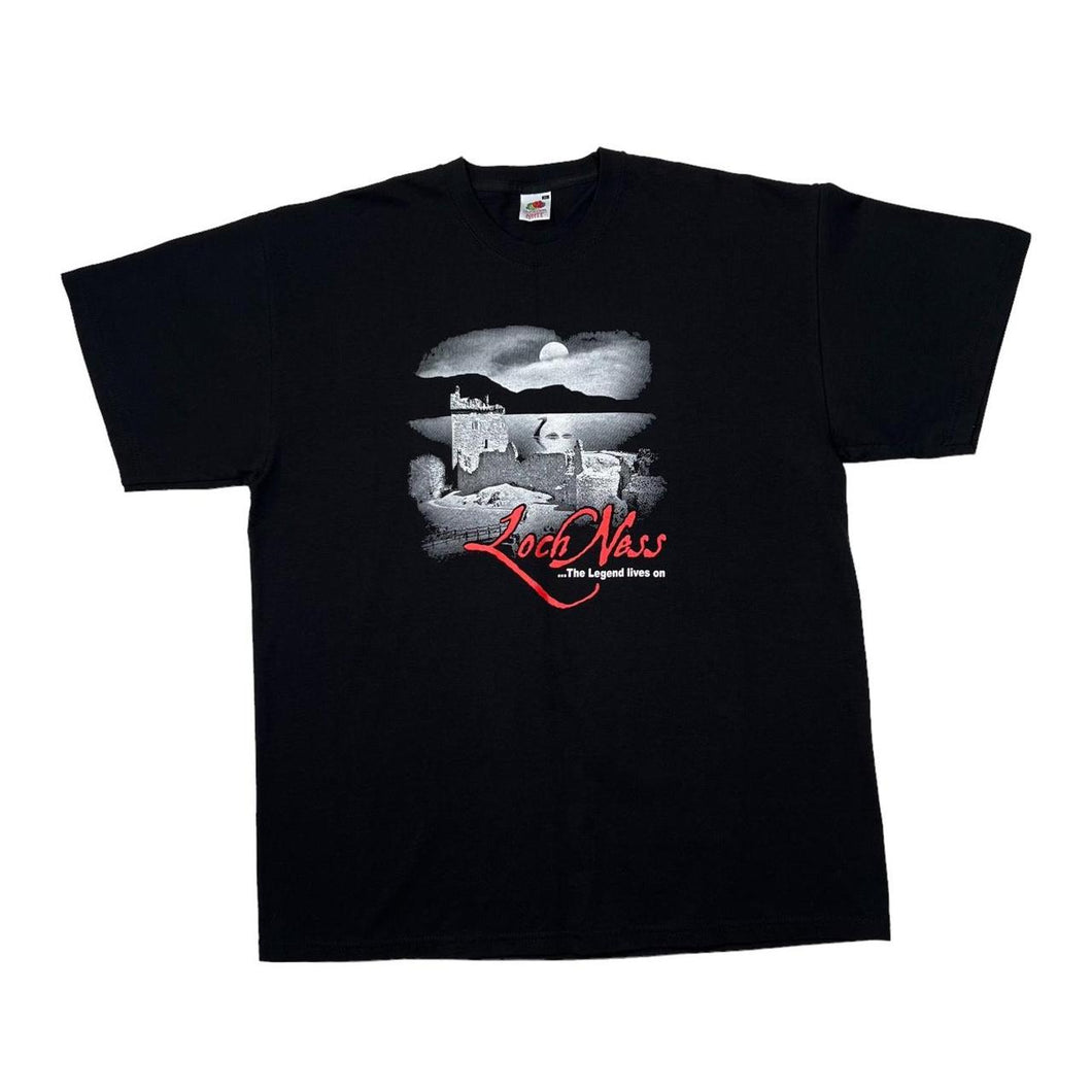 LOCH NESS “The Legend Lives On” Loch Ness Monster Cryptzoology Souvenir Graphic T-Shirt