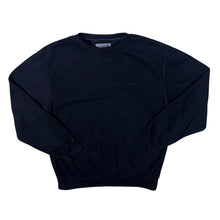 Load image into Gallery viewer, Early 00&#39;s Nike Embroidered Mini Swoosh Logo Black Crewneck Sweatshirt

