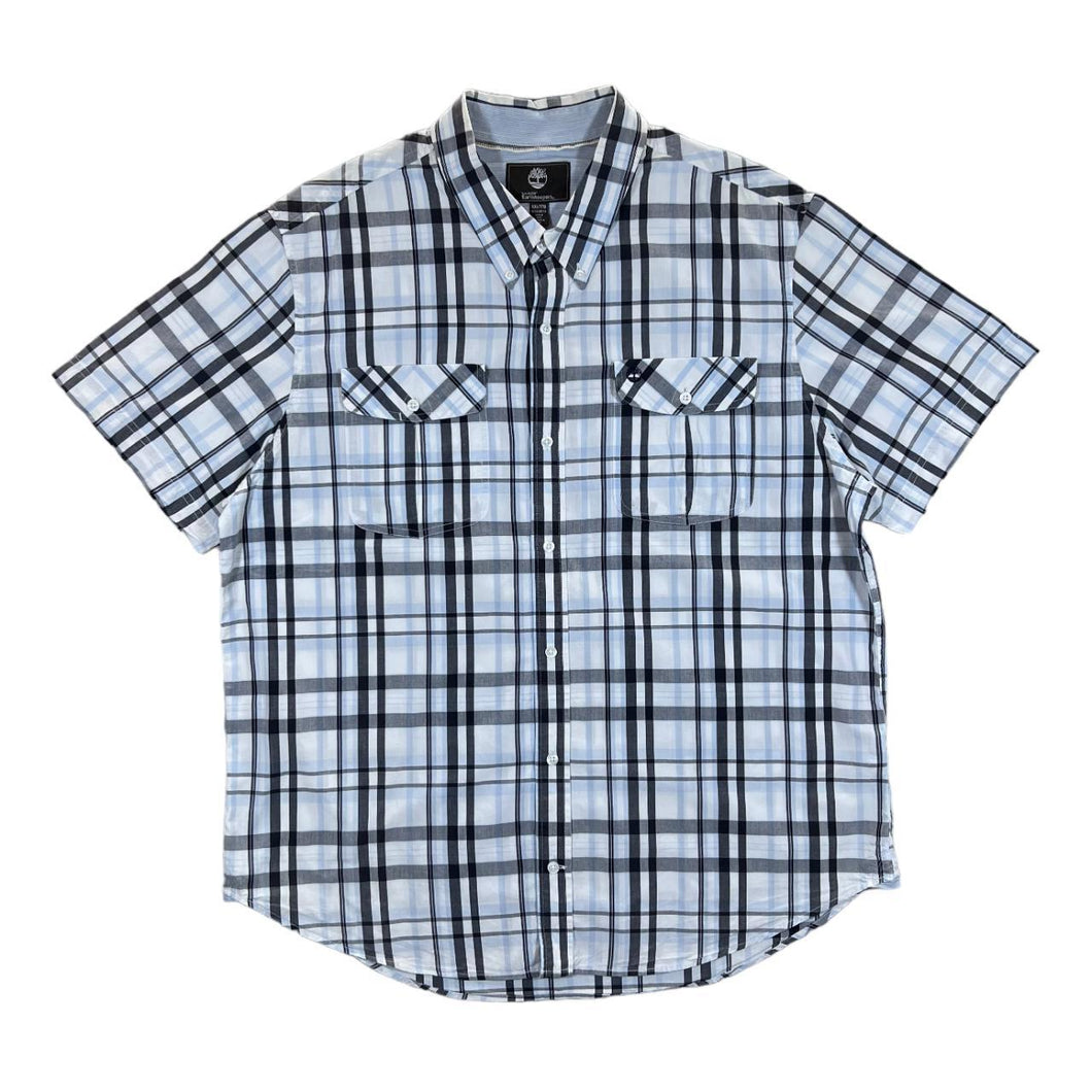 TIMBERLAND EARTHKEEPERS Classic Plaid Check Short Sleeve Button-Up Shirt