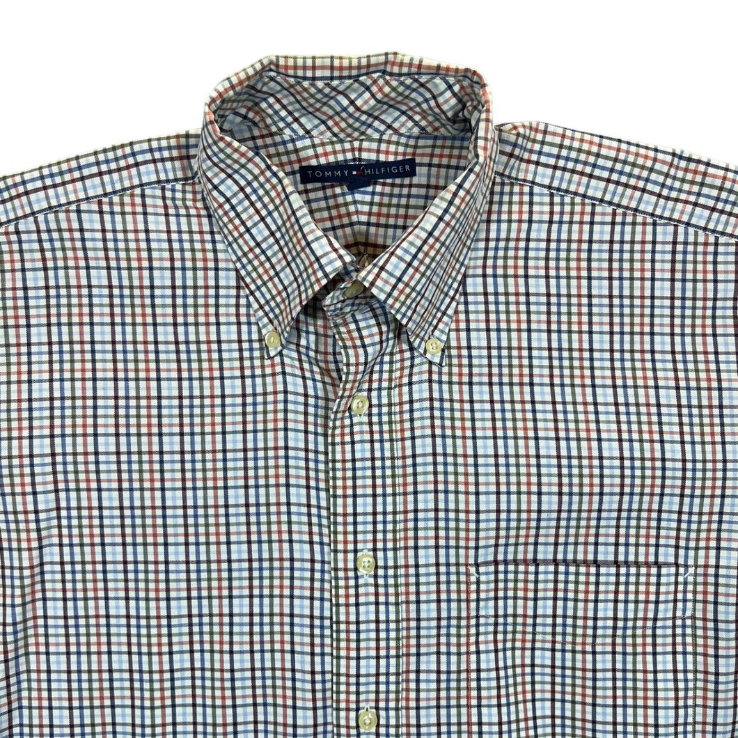 Tommy Hilfiger Multi Check Long Sleeve Cotton Button-Up Shirt