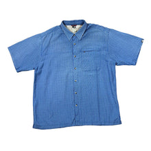 Load image into Gallery viewer, Early 00&#39;s THE NORTH FACE TNF Classic Blue Check Short Sleeve Zip Pocket Shirt
