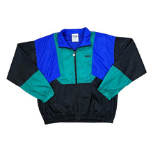 Load image into Gallery viewer, Vintage 90&#39;s DISCUS ATHLETIC Embroidered Mini Logo Colour Block Windbreaker Jacket
