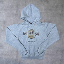 Load image into Gallery viewer, Hard Rock Cafe "Mallorca" Classic Souvenir Logo Graphic Grey Pullover Hoodie
