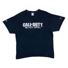 Load image into Gallery viewer, CALL OF DUTY BLACK OPS II Video Game Logo Spellout Promo Graphic Black T-Shirt
