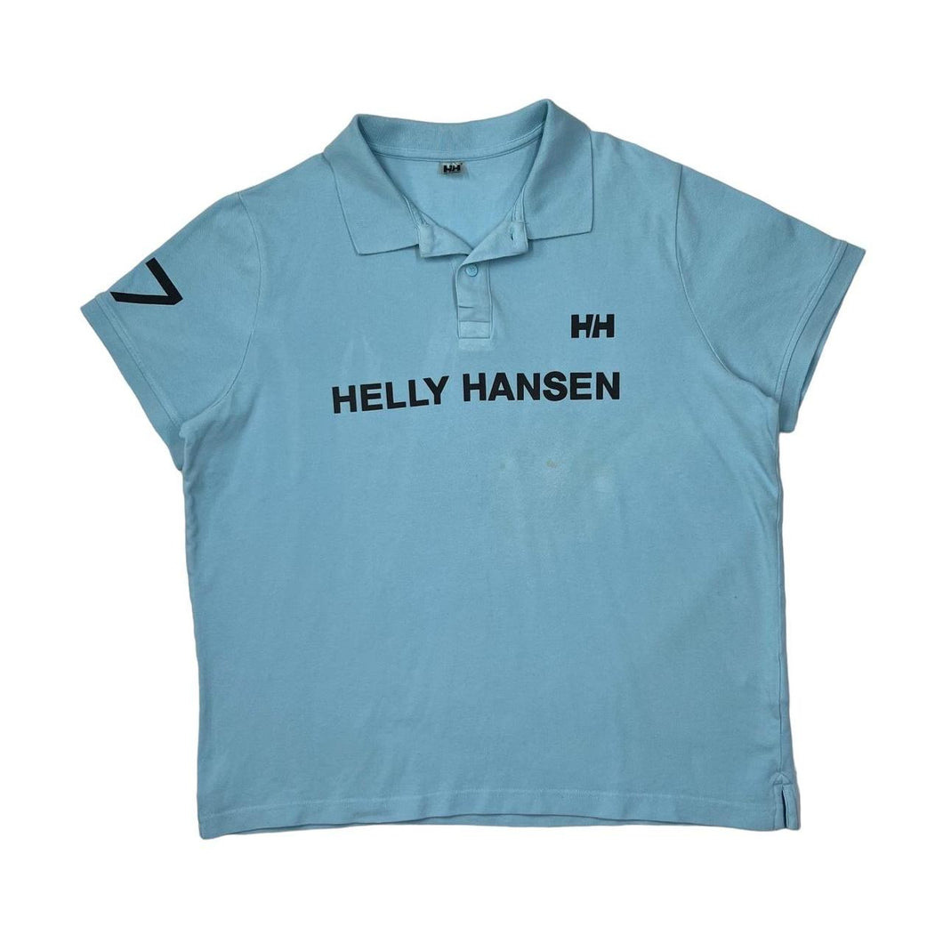HELLY HANSEN Big Logo Spellout Graphic Short Sleeve Polo Shirt