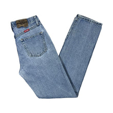 Load image into Gallery viewer, Early 00&#39;s WRANGLER &quot;Regular Fit&quot; Blue Denim Distressed Straight Leg Jeans
