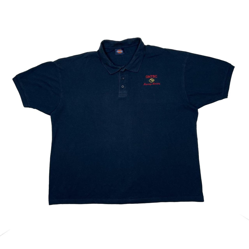DICKIES “GNTBC Marriage Ministry” Embroidered Company Sponsor Logo Polo Shirt Top