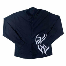 Load image into Gallery viewer, Early 00&#39;s New Roads Gothic Y2K Tribal Patterned Black Long Sleeve Shirt
