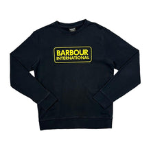 Load image into Gallery viewer, BARBOUR INTERNATIONAL Classic Logo Spellout Graphic Crewneck Sweatshirt
