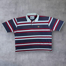 Load image into Gallery viewer, Cotton Traders Classics England Rugby Multi Striped Short Sleeve Rugby Polo Shirt
