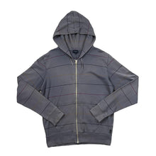 Load image into Gallery viewer, PAUL SMITH JEANS Classic Multi Striped Faded Grey Zip Hoodie
