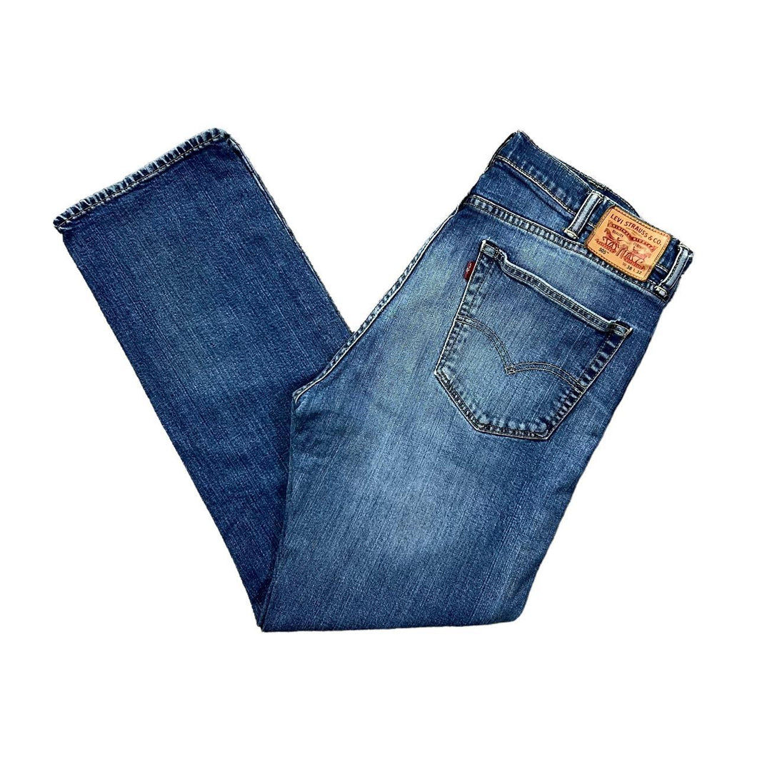 LEVI'S 505 Classic Straight Leg Regular Fit Blue Denim Jeans