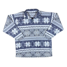 Load image into Gallery viewer, Vintage Festive Winter Crazy Patterned 1/4 Zip Pullover Fleece Sweatshirt
