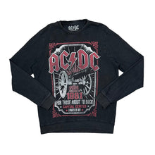 Load image into Gallery viewer, AC/DC &quot;For Those About To Rock&quot; Graphic Spellout Hard Rock Band Crewneck Sweatshirt

