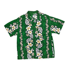 Load image into Gallery viewer, Early 00&#39;s GOOD VIBES Made In USA Hawaiian Tropical Floral Patterned Open Collar Cotton Shirt
