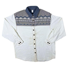 Load image into Gallery viewer, Vintage Forbidden Co. Cowboy Western Aztec Patterned Long Sleeve Cotton Shirt
