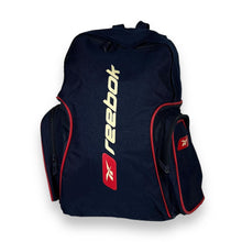 Load image into Gallery viewer, Early 00&#39;s REEBOK Classic Logo Spellout Graphic Double Strap Rucksack Backpack Bag
