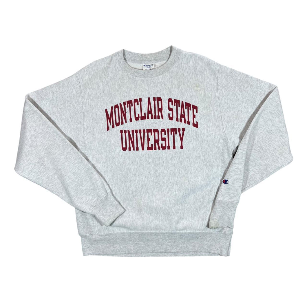 Vintage Champion Reverse Weave MONTCLAIR STATE UNIVERSITY Graphic Crewneck Sweatshirt