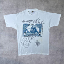 Load image into Gallery viewer, Vintage Canada Stamp Map Souvenir Graphic White Cotton T-Shirt
