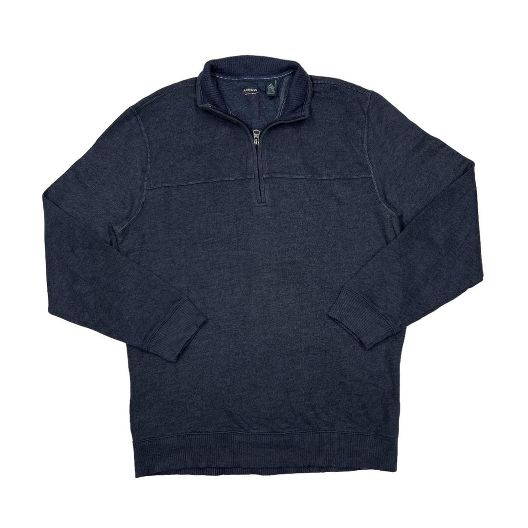 ARROW Classic Basic Essential 1/4 Zip Pullover Sweatshirt