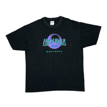 Load image into Gallery viewer, Vintage 90&#39;s Hanes HARD ROCK CAFE &quot;Montreal&quot; Souvenir Logo Spellout Graphic Single Stitch T-Shirt
