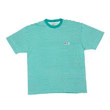 Load image into Gallery viewer, Vintage 90's PACO Classic Embroidered Mini Patch Logo Striped Short Sleeve Cotton T-Shirt
