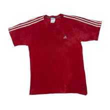 Load image into Gallery viewer, Early 00&#39;s ADIDAS Three Stripe Classic Embroidered Mini Logo Tie Dye T-Shirt

