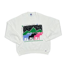 Load image into Gallery viewer, Vintage Russell Athletic (1990) GRAND TETON NATIONAL PARK Souvenir Wildlife Graphic Crewneck Sweatshirt

