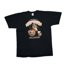 Load image into Gallery viewer, WYCHWOOD BREWERY &quot;Unofficial Beer Of Halloween&quot; Hobgoblin Beer Drinks Promo Spellout Graphic T-Shirt
