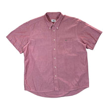 Load image into Gallery viewer, Vintage LACOSTE Embroidered Mini Pocket Logo Red Short Sleeve Button-Up Cotton Shirt
