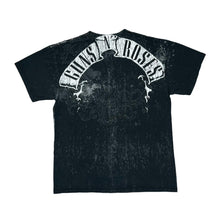 Load image into Gallery viewer, GUNS N ROSES Skull Logo Spellout All-Over Print Graphic Heavy Metal Hard Rock Band T-Shirt
